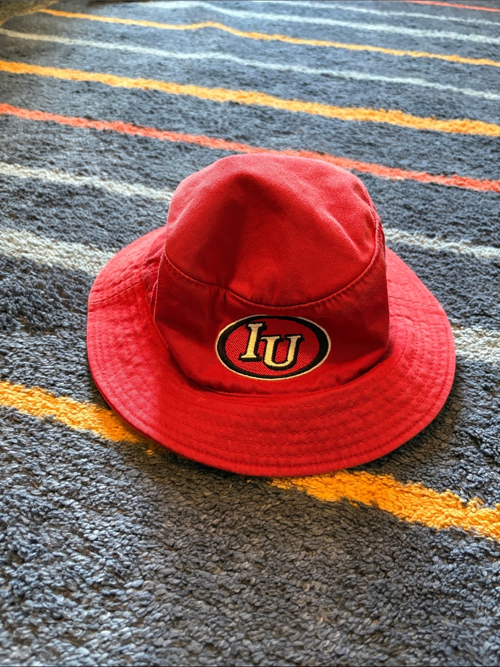Top of the World Red Kids' Bucket Hat with IU Patch